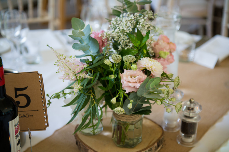 Wedding Flowers on Table