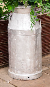 Large Traditional Original Milk Churn With Lids