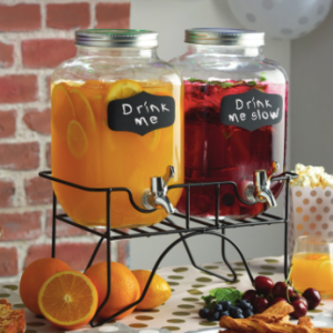 Double mason jar drinks dispenser
