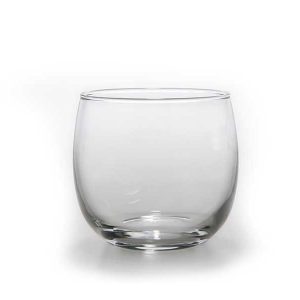 Rounded Simple Glass Tea Light Holder