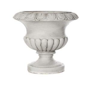 White ceramic style urn