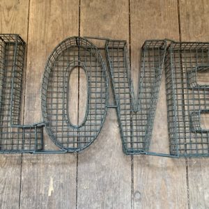 Table Top Wire Love Letters