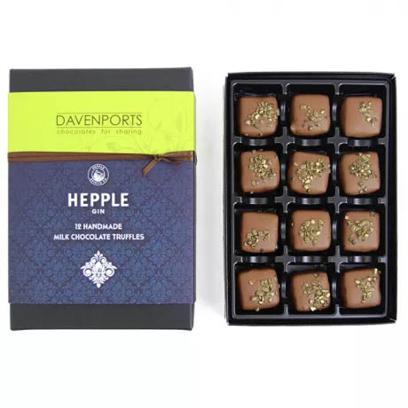 Artisan Davenport Chocolates-Hepple-Gin-Truffles Gift Box Packaging 1