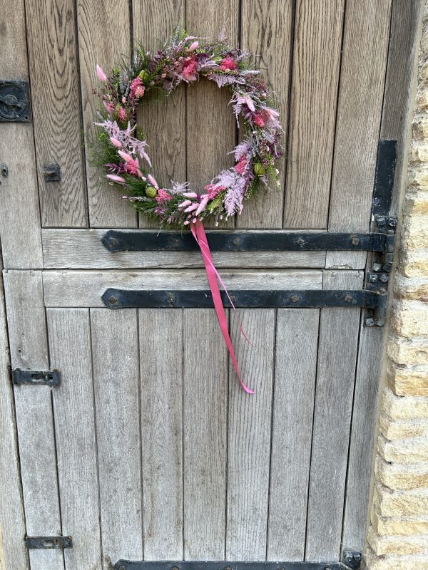 Summer dried wreath