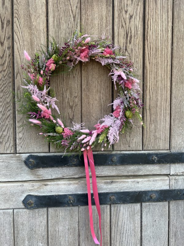 Summer Dried Flower Wreath