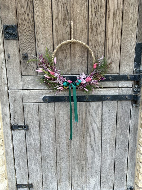 Summer dried wreath